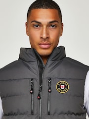 Asphalt - Zavetti Canada Mens Oshawa 3.0 Tech Puffer Gilet - Image 6 of 6