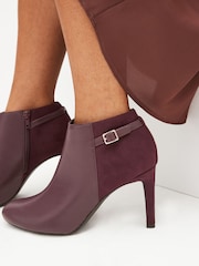 Burgundy Red Forever Comfort® Round Toe Shoe Boots - Image 2 of 7