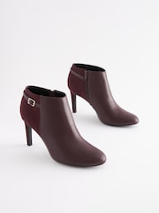 Burgundy Red Forever Comfort® Round Toe Shoe Boots - Image 3 of 7