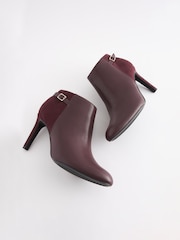 Burgundy Red Forever Comfort® Round Toe Shoe Boots - Image 5 of 7
