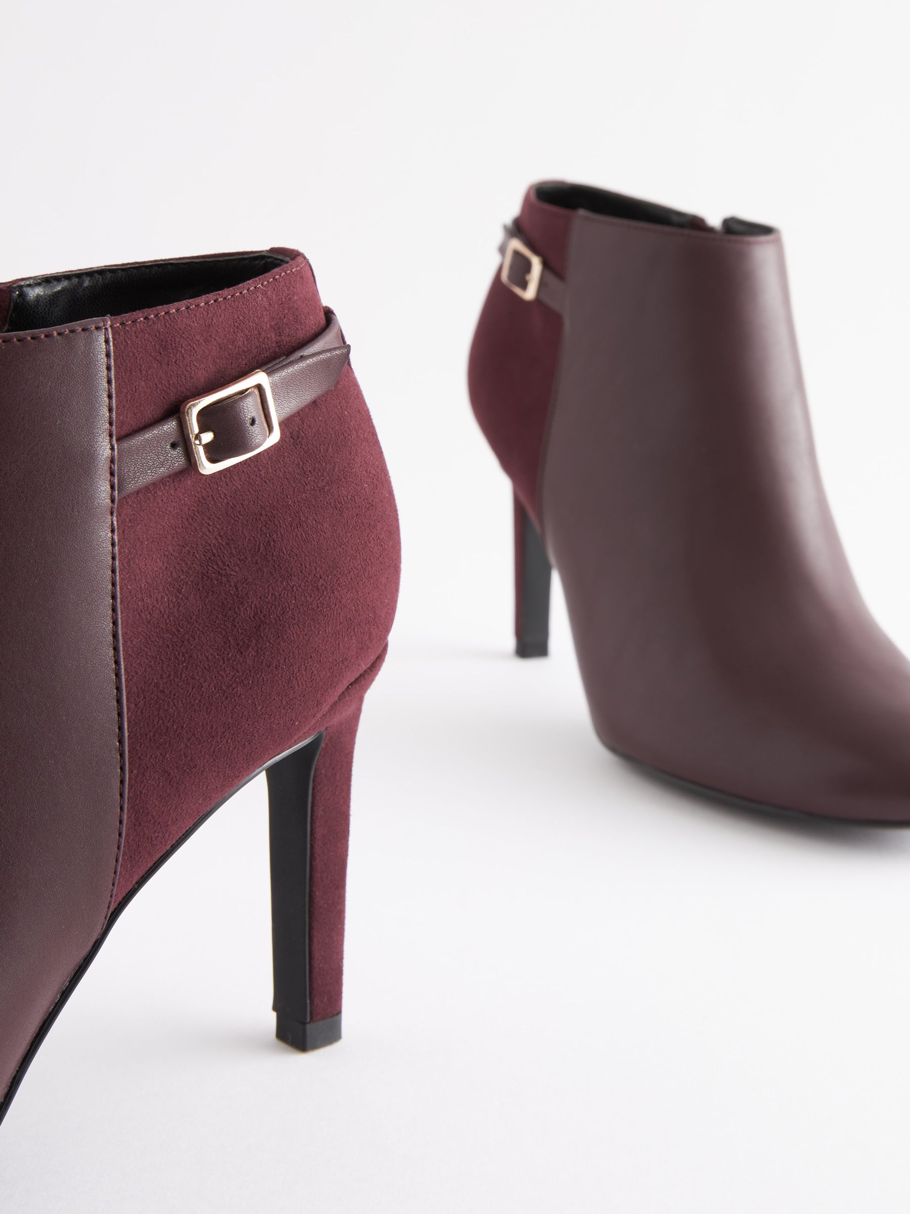 Next burgundy boots deals
