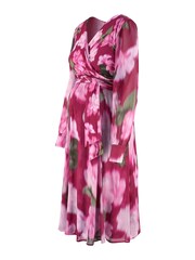 Seraphine Red Wrap Combo Dress - Image 7 of 7