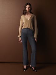 Blue Premium Tailored Denim Bootcut Trousers - Image 1 of 11