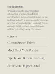 Blue Premium Tailored Denim Bootcut Trousers - Image 3 of 11