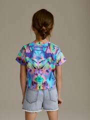 Blue Butterfly Boxy T-Shirt (3-16yrs) - Image 2 of 7
