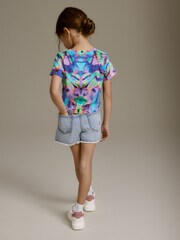 Blue Butterfly Boxy T-Shirt (3-16yrs) - Image 3 of 7