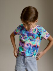 Blue Butterfly Boxy T-Shirt (3-16yrs) - Image 4 of 7