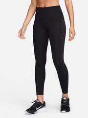 Schwarz - Nike Fast Laufleggings - Bild 1 von 8