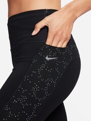 Schwarz - Nike Fast Laufleggings - Bild 4 von 8