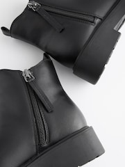 Matt Black Standard Fit (F) Chunky Chelsea Boots - Image 6 of 6