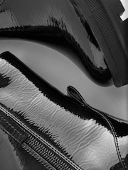 Black Patent Chunky Chelsea Sock Boots - Image 5 of 5