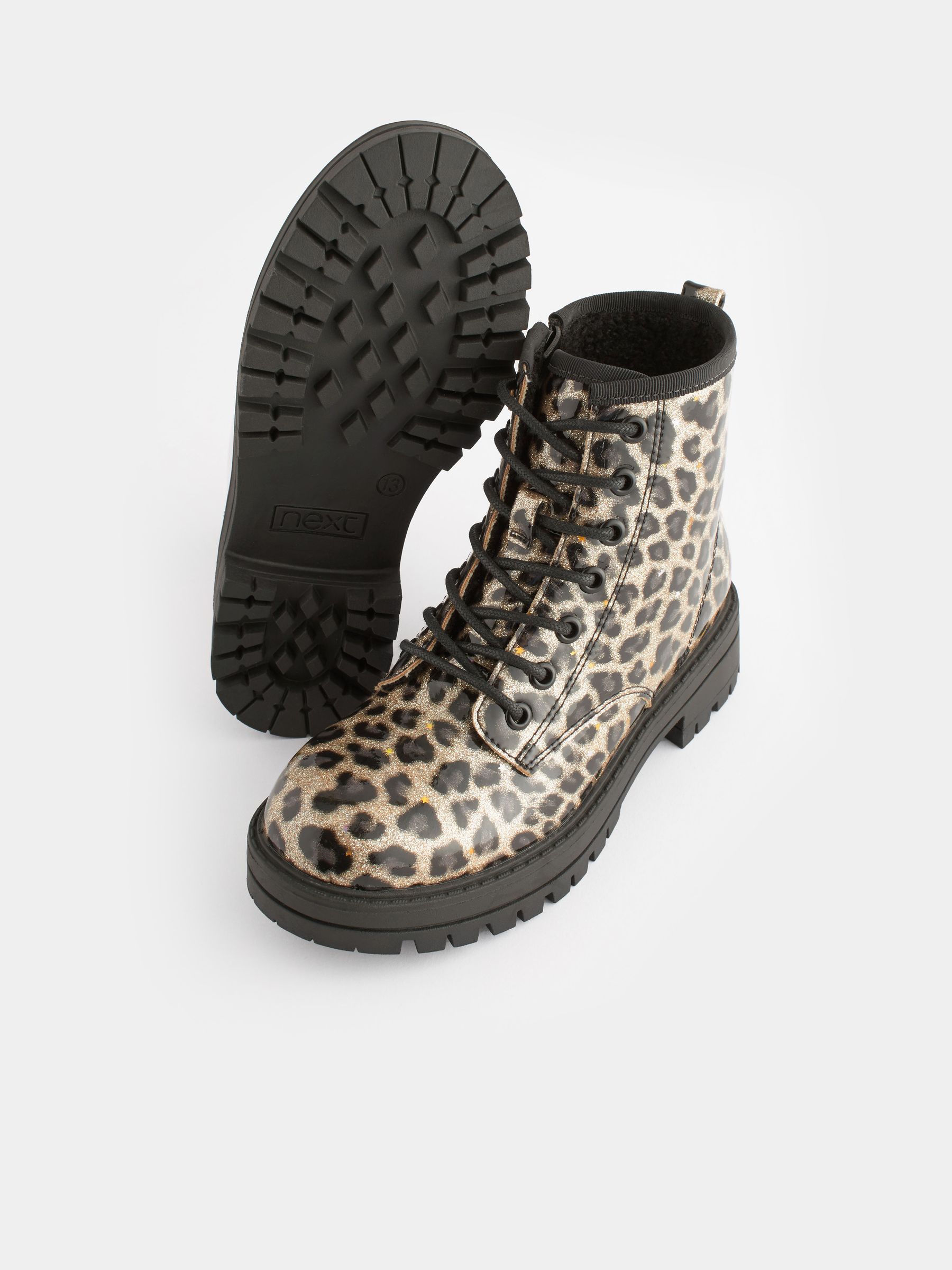 Leopard print boots next 2025