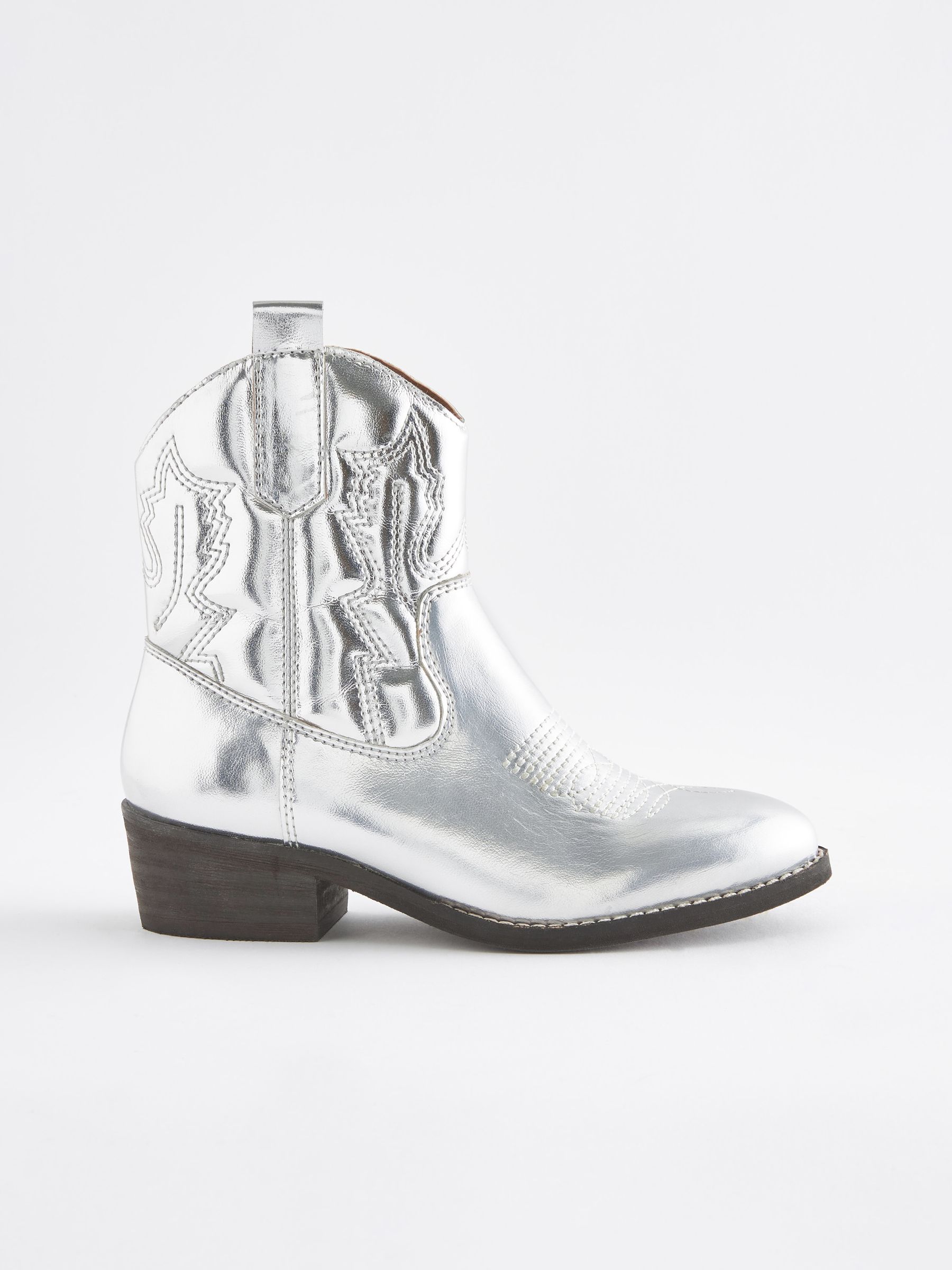 Next silver boots new arrivals