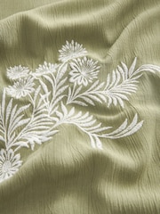 Green Butterfly Longline Embroidered Kimono Cover-Up - Image 8 of 8