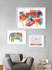 East End Prints Pink Around the World by Sissi and Seb Framed Print - Image 2 of 3
