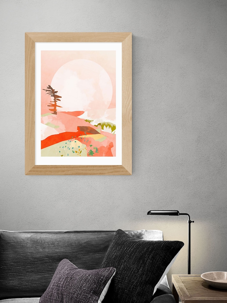 East End Prints Pink Landscape III by Ana Rut Bre Framed Print - Image 1 of 3