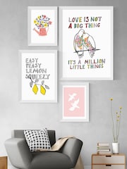 East End Prints White Easy Peasy Lemon by Karin Akesson Framed Print - Image 2 of 3