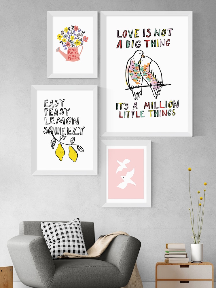 East End Prints White Easy Peasy Lemon by Karin Akesson Framed Print - Image 2 of 3