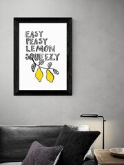 East End Prints White Easy Peasy Lemon by Karin Akesson Framed Print - Image 1 of 3
