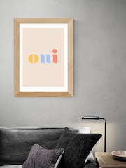 East End Prints White Oui by Oh Fine! Art Framed Print - Image 1 of 3