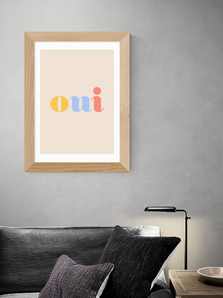 East End Prints White Oui by Oh Fine! Art Framed Print - Image 1 of 3