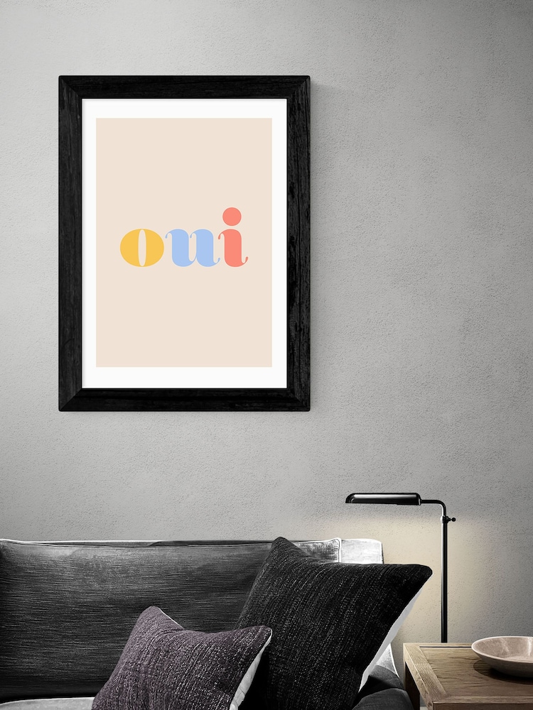 East End Prints White Oui by Oh Fine! Art Framed Print - Image 1 of 3