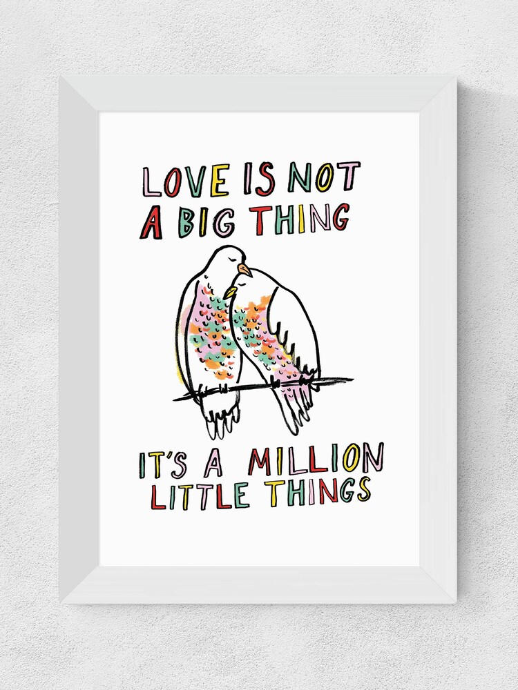 East End Prints White Love Is Not A Big Thing by Karin Akesson Framed Print - Image 3 of 3 East End Prints White Love Is Not A Big Thing by Karin Akesson Framed Print - Image 3 of 3