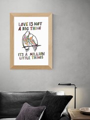 East End Prints White Love Is Not A Big Thing by Karin Akesson Framed Print - Image 1 of 3