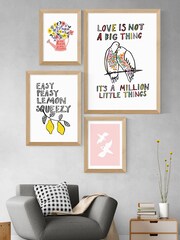 East End Prints White Love Is Not A Big Thing by Karin Akesson Framed Print - Image 2 of 3