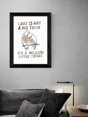 East End Prints White Love Is Not A Big Thing by Karin Akesson Framed Print - Image 1 of 3