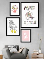 East End Prints White Love Is Not A Big Thing by Karin Akesson Framed Print - Image 2 of 3