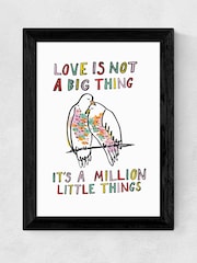 East End Prints White Love Is Not A Big Thing by Karin Akesson Framed Print - Image 3 of 3