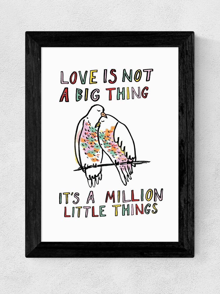 East End Prints White Love Is Not A Big Thing by Karin Akesson Framed Print - Image 3 of 3 East End Prints White Love Is Not A Big Thing by Karin Akesson Framed Print - Image 3 of 3