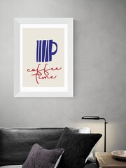 East End Prints White Coffee Time by Inoui Framed Print - Image 1 of 3