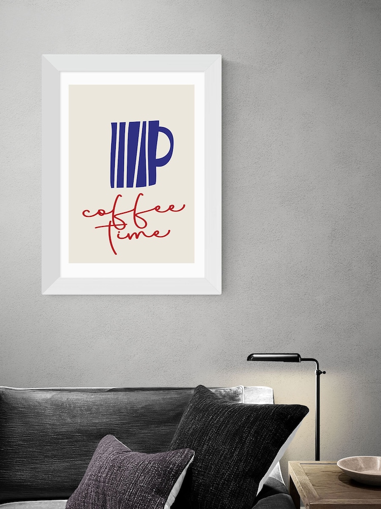East End Prints White Coffee Time by Inoui Framed Print - Image 1 of 3