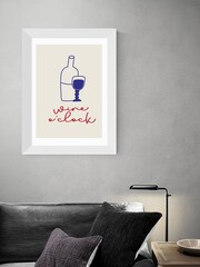 East End Prints White Wine O'Clock by Inoui Framed Print - Image 1 of 3