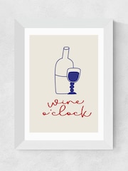 East End Prints White Wine O'Clock by Inoui Framed Print - Image 3 of 3