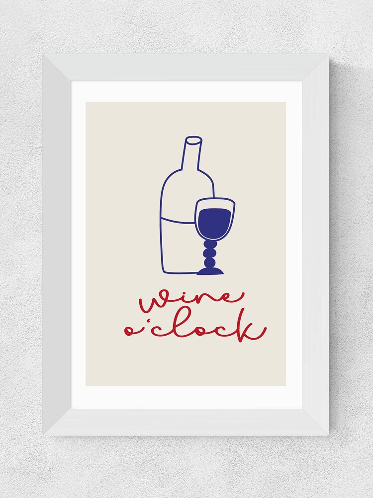 East End Prints White Wine O'Clock by Inoui Framed Print - Image 3 of 3