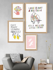 East End Prints Love Birds In Pink by Linda Gobeta Framed Print - Image 2 of 3