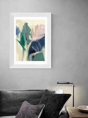East End Prints Green Pastel Leaves by Ana Rut Bre Framed Print - Image 1 of 3