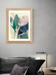 East End Prints Green Pastel Leaves by Ana Rut Bre Framed Print - Image 1 of 3