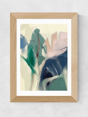 East End Prints Green Pastel Leaves by Ana Rut Bre Framed Print - Image 3 of 3