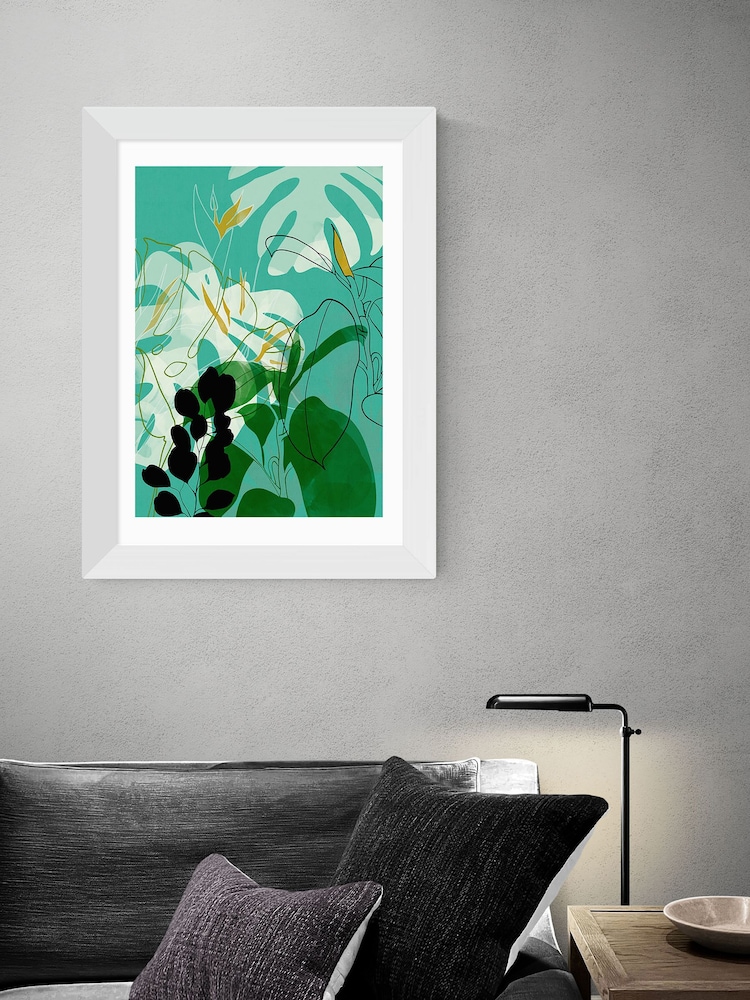 East End Prints Green Leaves by Ana Rut Bre Framed Print - Image 1 of 3
