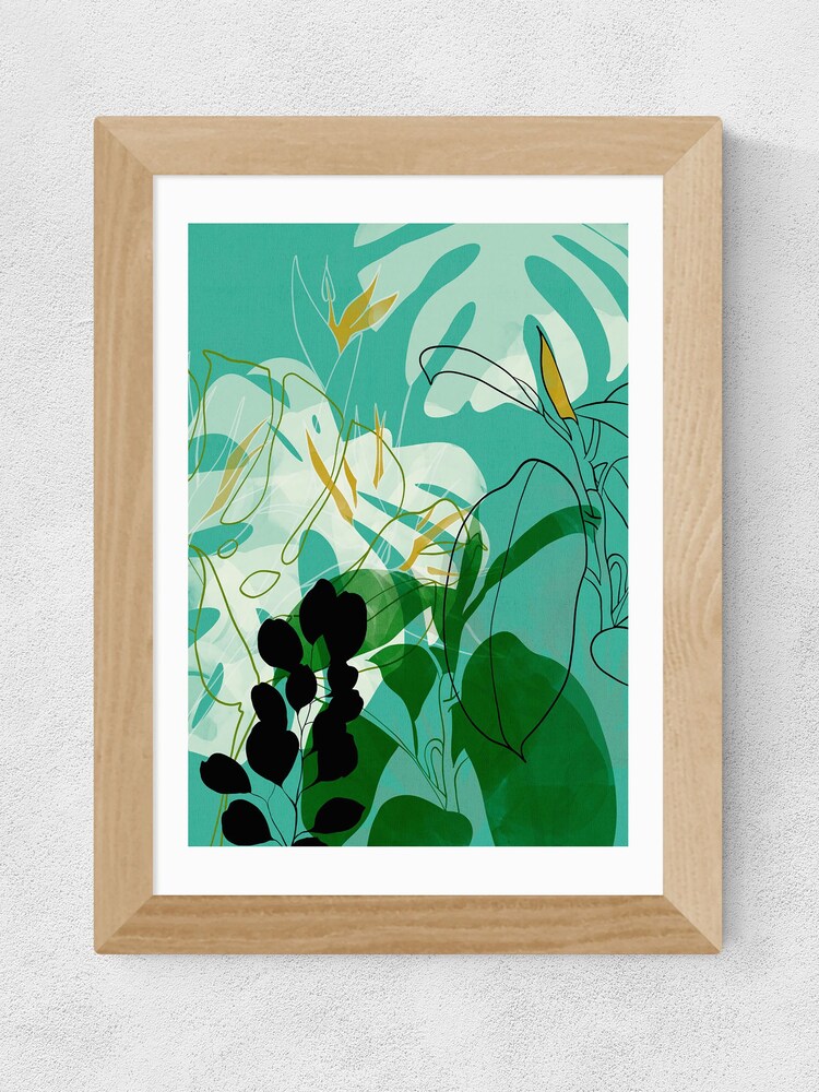 East End Prints Green Leaves by Ana Rut Bre Framed Print - Image 3 of 3