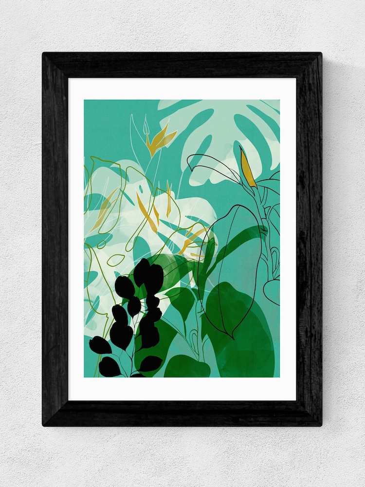 East End Prints Green Leaves by Ana Rut Bre Framed Print - Image 3 of 3