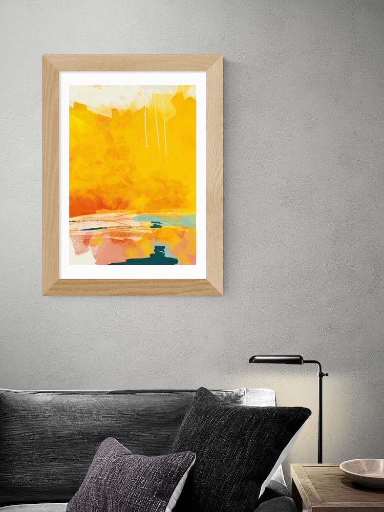 East End Prints Yellow Paysage Jaune by Ana Rut Bre Framed Print - Image 1 of 3