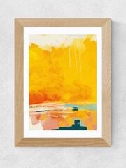 East End Prints Yellow Paysage Jaune by Ana Rut Bre Framed Print - Image 2 of 3