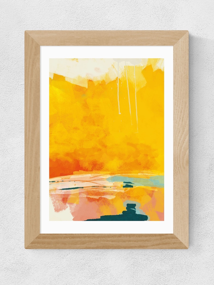 East End Prints Yellow Paysage Jaune by Ana Rut Bre Framed Print - Image 2 of 3