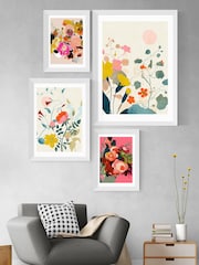 East End Prints Orange Floral Meadow IV by Ana Rut Bre Framed Print - Image 3 of 3