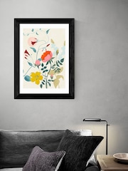 East End Prints Orange Floral Meadow IV by Ana Rut Bre Framed Print - Image 1 of 3